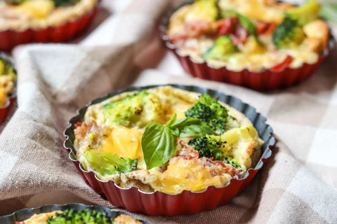 Egg Broccoli and Ham Muffins